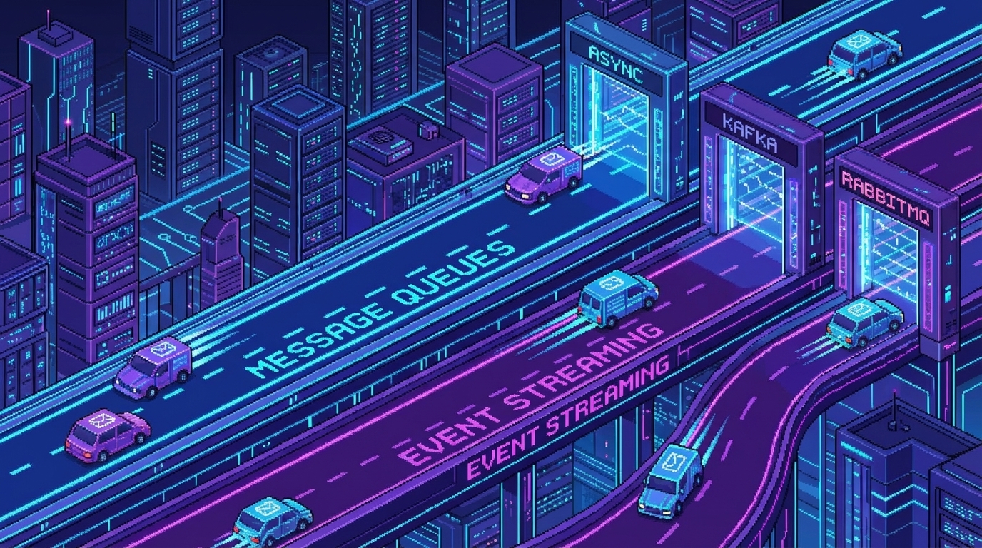 Illustration des files d'attente de messages et du streaming d'événements