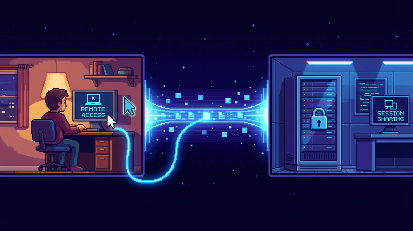 Illustration de l'accès distant